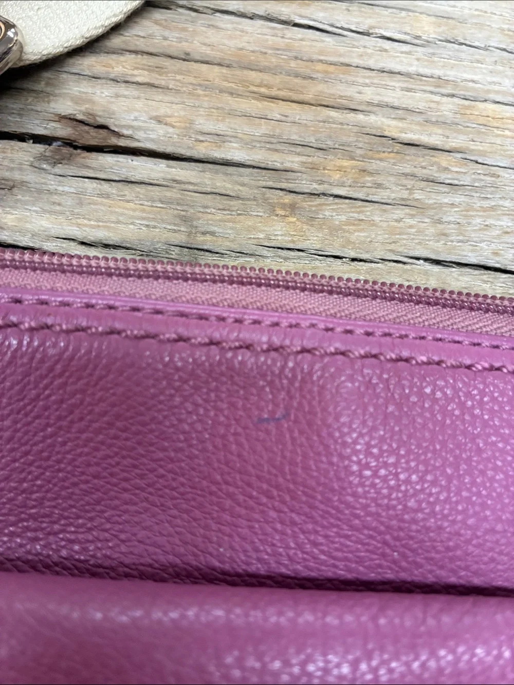 Authentic Coach Park Leather Swingpack Purple Crossbody F49170